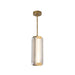 Alora Canada - LED Pendant - Alai - Vintage Brass/Ribbed Glass- Union Lighting Luminaires Decor