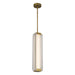 Alora Canada - LED Pendant - Alai - Vintage Brass/Ribbed Glass- Union Lighting Luminaires Decor