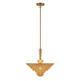 Alora Canada - One Light Pendant - Bridgette - Brushed Gold/Rattan- Union Lighting Luminaires Decor