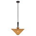 Alora Canada - One Light Pendant - Bridgette - Matte Black/Rattan- Union Lighting Luminaires Decor