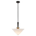 Alora Canada - One Light Pendant - Bridgette - Matte Black/White Linen- Union Lighting Luminaires Decor