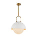 Alora Canada - One Light Pendant - Harper - White/Opal Glass- Union Lighting Luminaires Decor