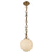 Alora Canada - One Light Pendant - Cherise - Brushed Gold/Glossy Ribbed Opal Glass- Union Lighting Luminaires Decor