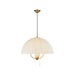 Alora Canada - Four Light Pendant - Crosby - Brushed Gold- Union Lighting Luminaires Decor