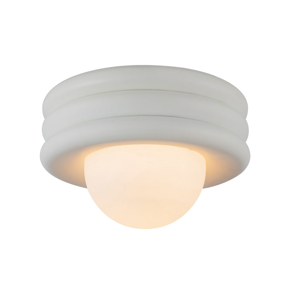 Alora Canada - One Light Semi-Flush Mount - Harvey - Antique White- Union Lighting Luminaires Decor