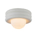Alora Canada - One Light Semi-Flush Mount - Harvey - Antique White- Union Lighting Luminaires Decor