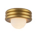 Alora Canada - One Light Semi-Flush Mount - Harvey - Brushed Gold- Union Lighting Luminaires Decor