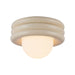 Alora Canada - One Light Semi-Flush Mount - Harvey - Pearl White- Union Lighting Luminaires Decor