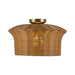 Alora Canada - One Light Semi-Flush Mount - Kai - Brushed Gold- Union Lighting Luminaires Decor