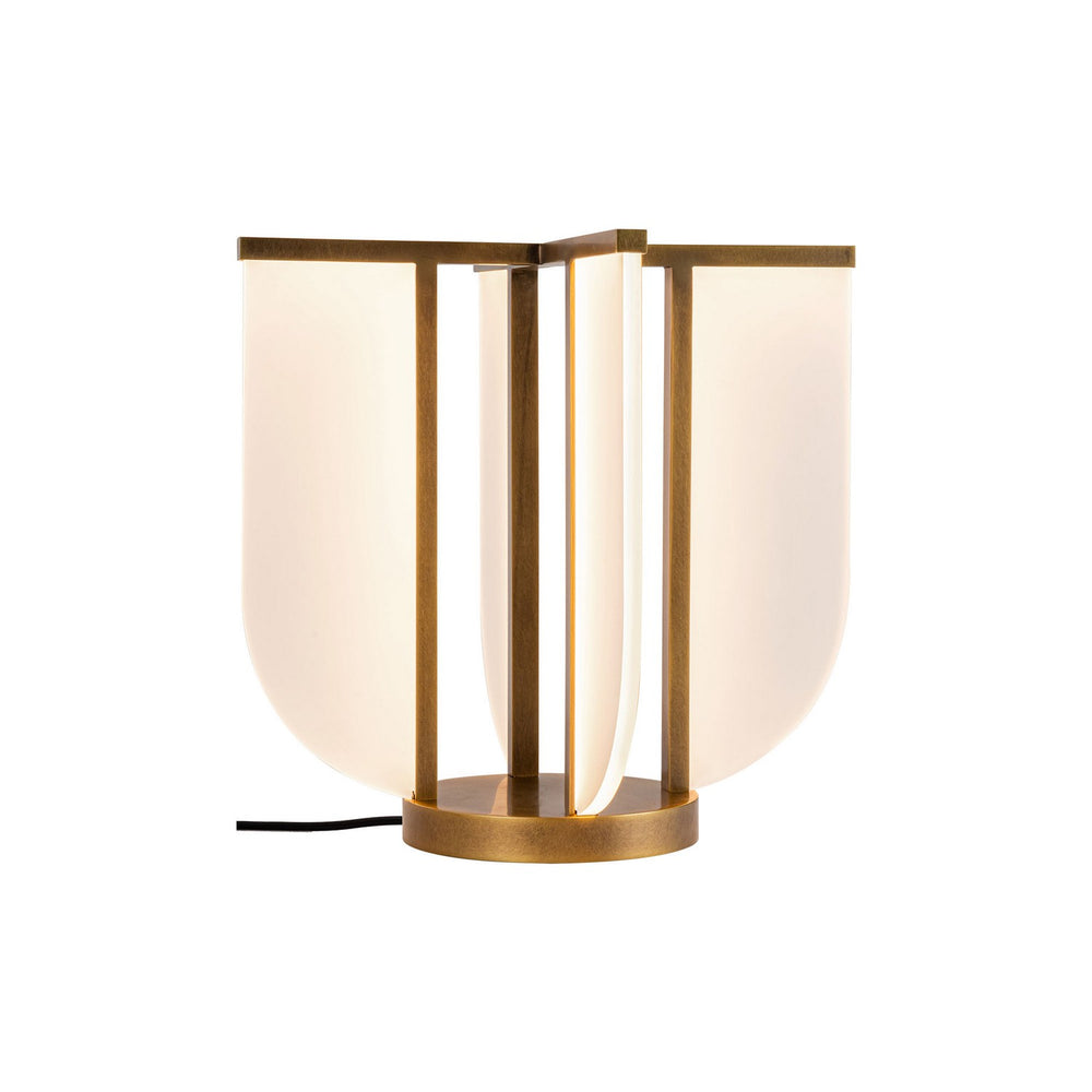 Alora Canada - LED Table Lamp - Anders - Vintage Brass- Union Lighting Luminaires Decor