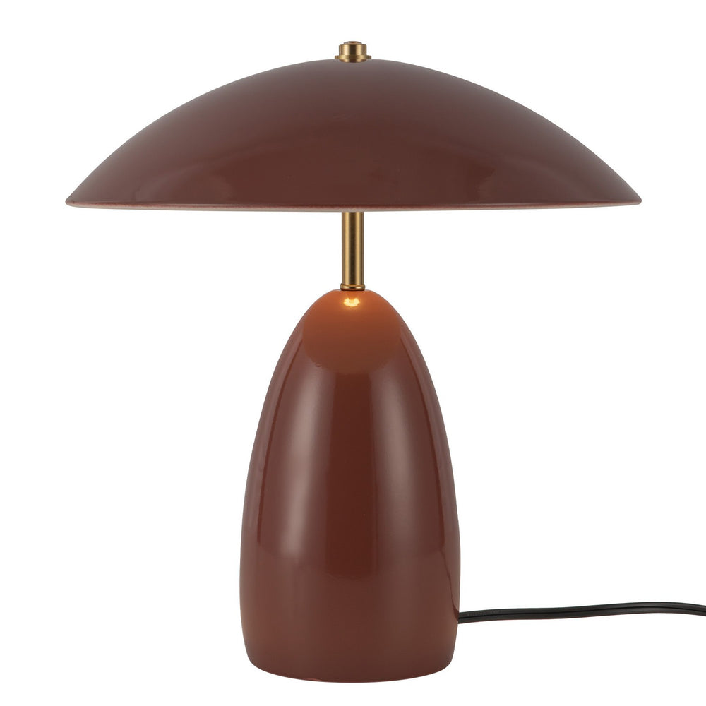 Alora Canada - LED Table Lamp - Poppy - Burgundy- Union Lighting Luminaires Decor