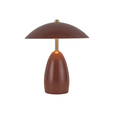 Alora Canada - LED Table Lamp - Poppy - Burgundy- Union Lighting Luminaires Decor