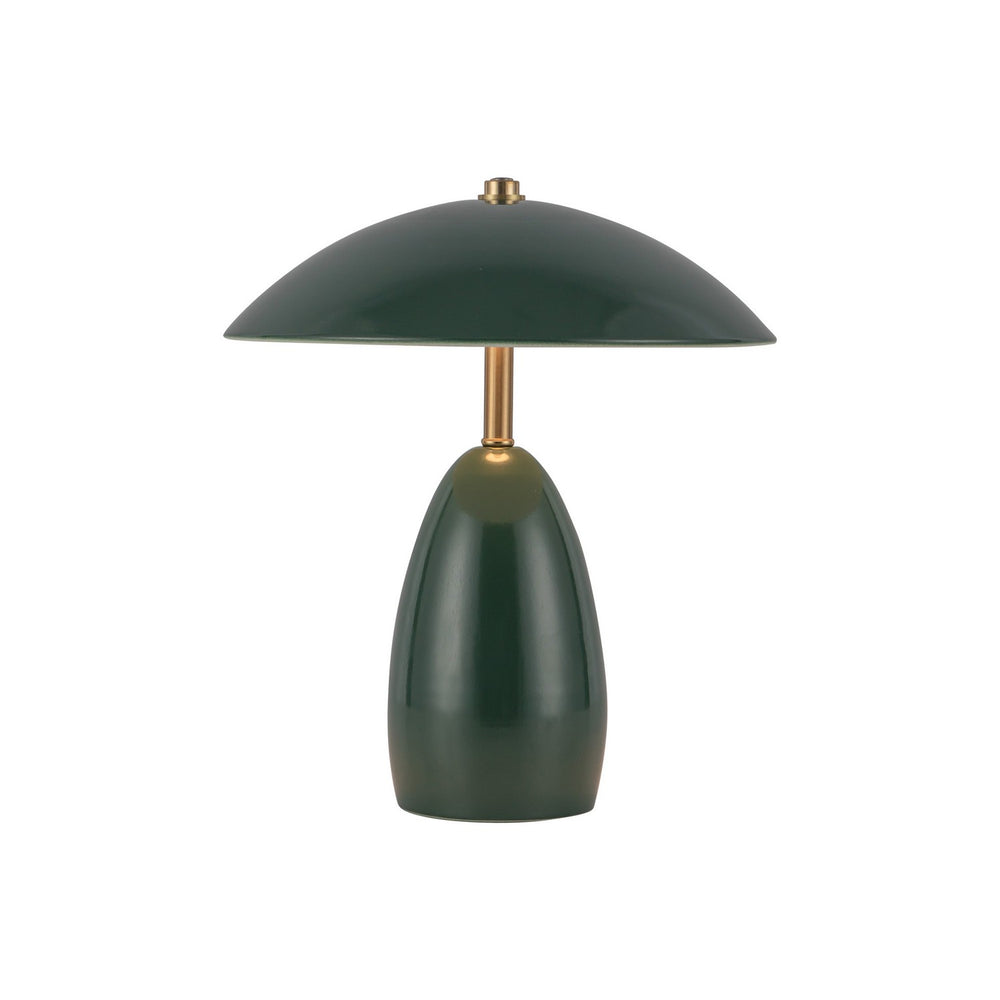 Alora Canada - LED Table Lamp - Poppy - Pine Green- Union Lighting Luminaires Decor