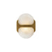 Alora Canada - One Light Wall Vanity - Odin - Vintage Brass/Alabaster- Union Lighting Luminaires Decor