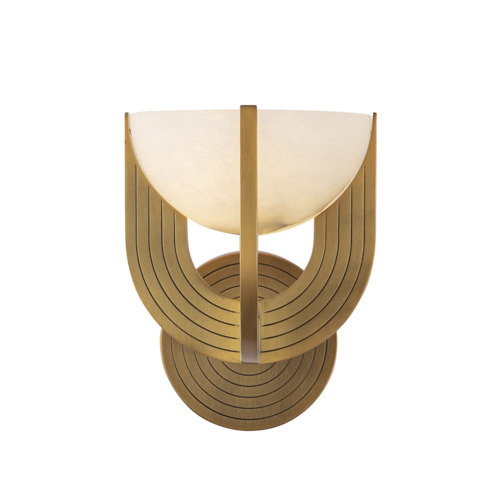 Alora Canada - LED Wall Vanity - Colette - Vintage Brass/Alabaster- Union Lighting Luminaires Decor