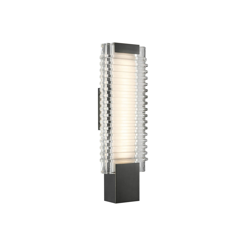 Alora Canada - LED Wall Vanity - Alai - Urban Bronze/Ribbed Glass- Union Lighting Luminaires Decor