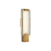 Alora Canada - LED Wall Vanity - Alai - Vintage Brass/Ribbed Glass- Union Lighting Luminaires Decor
