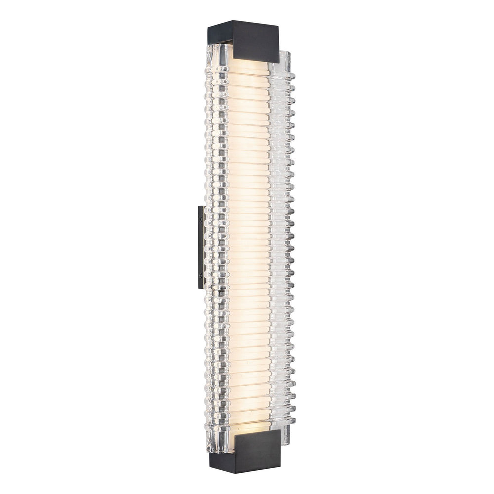 Alora Canada - LED Wall Vanity - Alai - Urban Bronze/Ribbed Glass- Union Lighting Luminaires Decor
