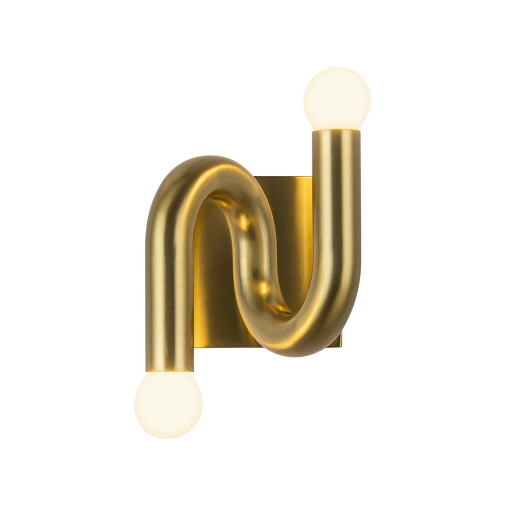 Alora Canada - Two Light Wall Vanity - Sadie - Brushed Gold- Union Lighting Luminaires Decor