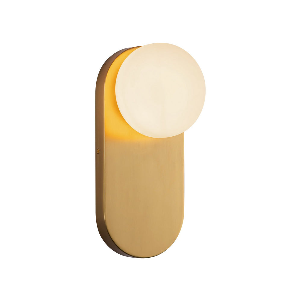 Alora Canada - One Light Vanity - Ariel - Brushed Gold/Opal Glass- Union Lighting Luminaires Decor