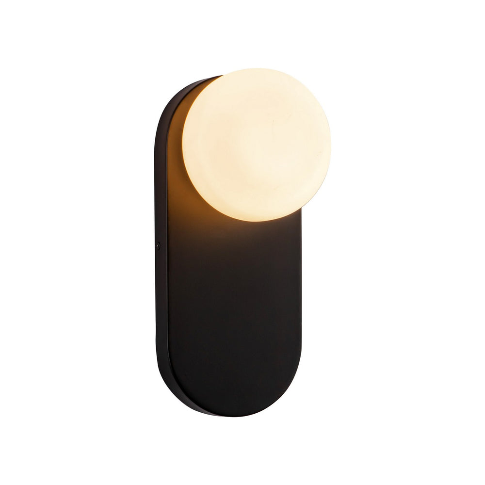 Alora Canada - One Light Vanity - Ariel - Matte Black/Opal Glass- Union Lighting Luminaires Decor