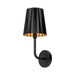 Alora Canada - One Light Vanity - Plisse - Matte Black- Union Lighting Luminaires Decor