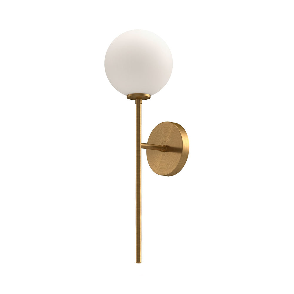 Alora Canada - One Light Wall Sconce - Cassia - Aged Gold/Opal Matte Glass- Union Lighting Luminaires Decor