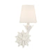 Crystorama - One Light Wall Sconce - Broche - Matte White- Union Lighting Luminaires Decor