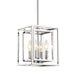Crystorama - Four Light Pendant - Kai - Polished Chrome- Union Lighting Luminaires Decor