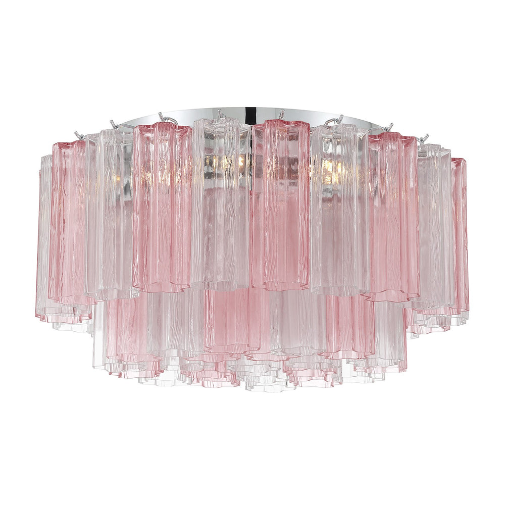 Crystorama - Seven Light Flush Mount - Addis - Polished Chrome- Union Lighting Luminaires Decor