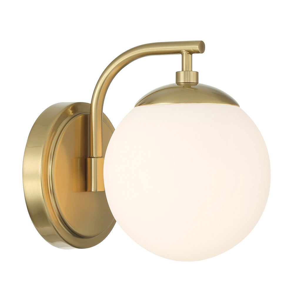 Crystorama - One Light Bath - Maverick - Vibrant Gold- Union Lighting Luminaires Decor