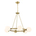 Crystorama - Six Light Chandelier - Maverick - Vibrant Gold- Union Lighting Luminaires Decor