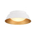 Crystorama - LED Flush Mount - Donoven - White + Gold- Union Lighting Luminaires Decor