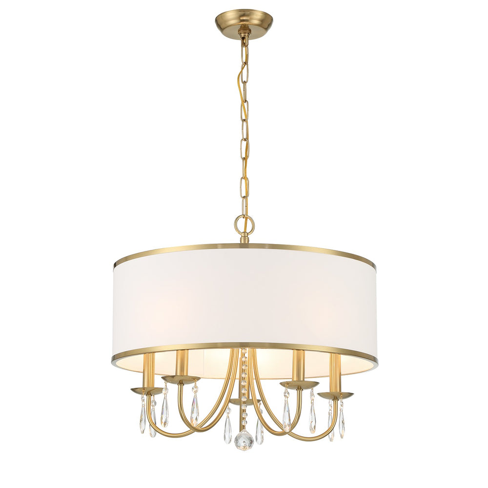 Crystorama - Five Light Chandelier - Adalynn - Vibrant Gold- Union Lighting Luminaires Decor