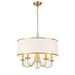 Crystorama - Five Light Chandelier - Adalynn - Vibrant Gold- Union Lighting Luminaires Decor