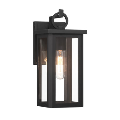 Crystorama - One Light Outdoor Wall Sconce - Boadie - Matte Black- Union Lighting Luminaires Decor