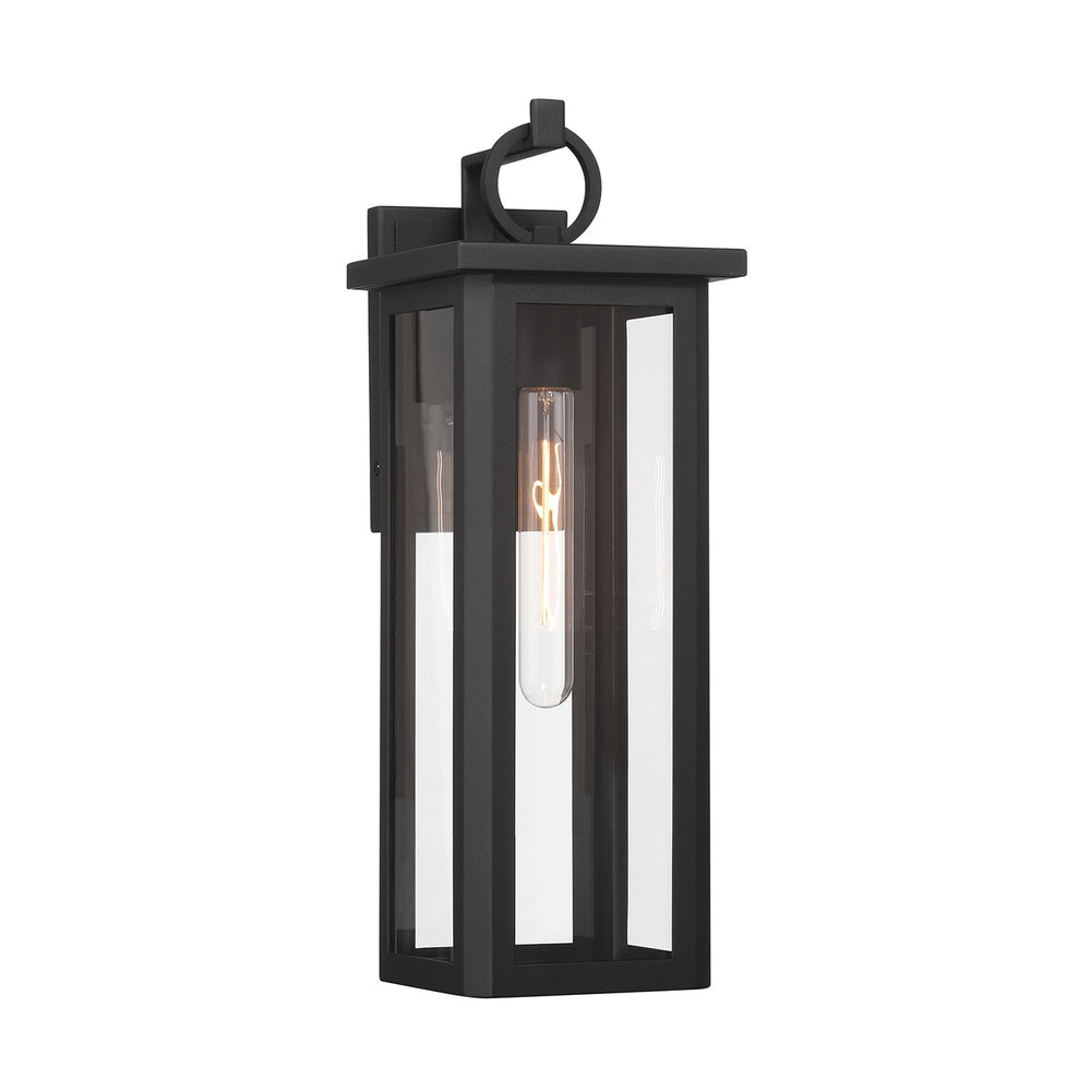 Crystorama - One Light Outdoor Wall Sconce - Boadie - Matte Black- Union Lighting Luminaires Decor