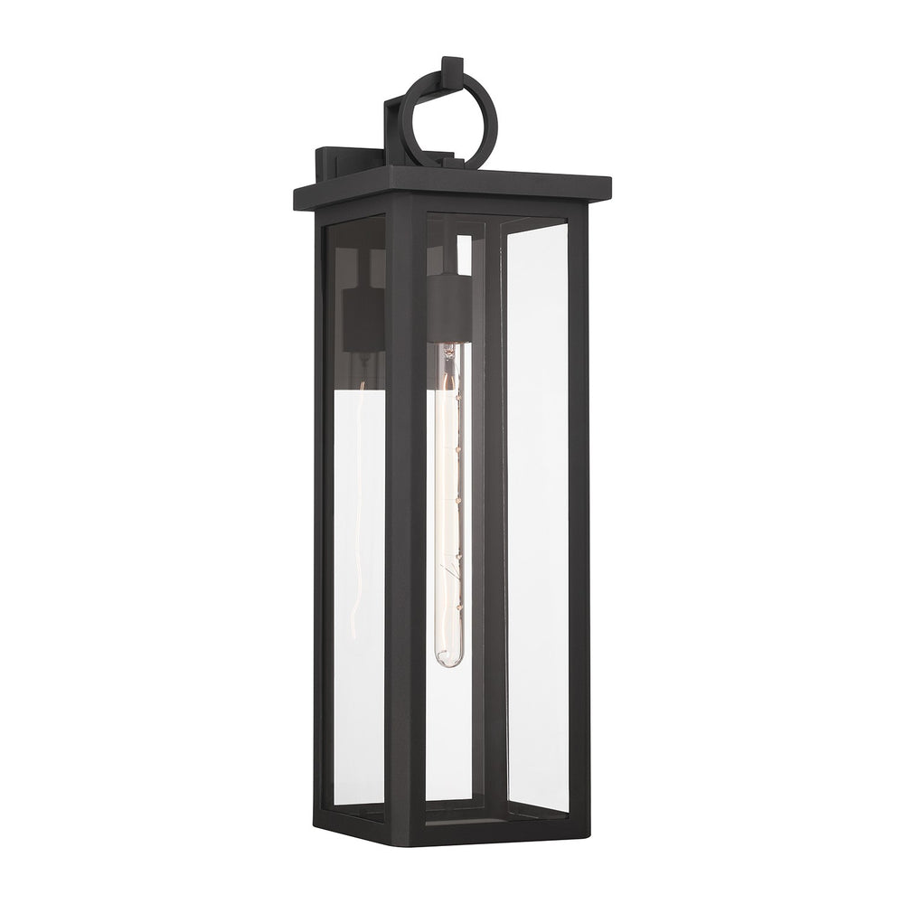 Crystorama - One Light Outdoor Wall Sconce - Boadie - Matte Black- Union Lighting Luminaires Decor