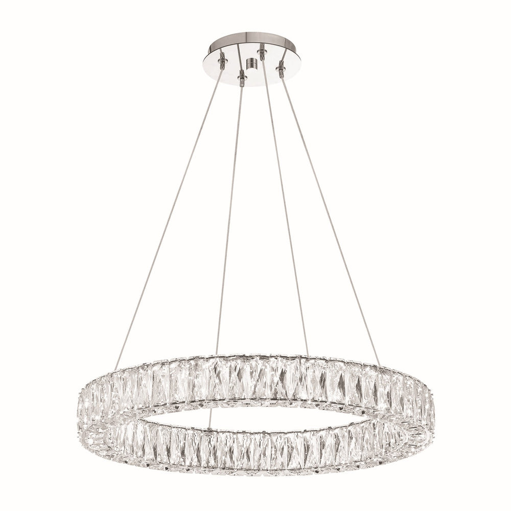 Crystorama - LED Pendant - Kinsley - Polished Chrome- Union Lighting Luminaires Decor