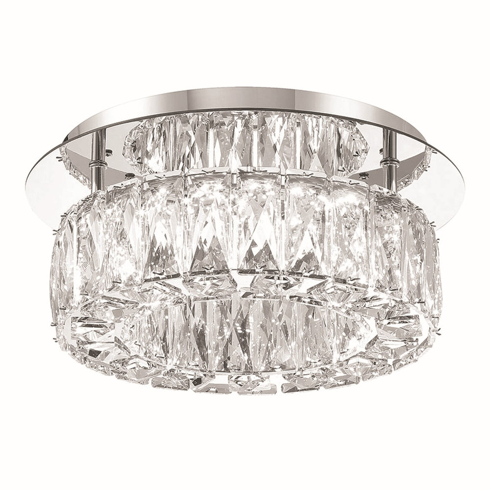 Crystorama - LED Flush Mount - Kinsley - Polished Chrome- Union Lighting Luminaires Decor