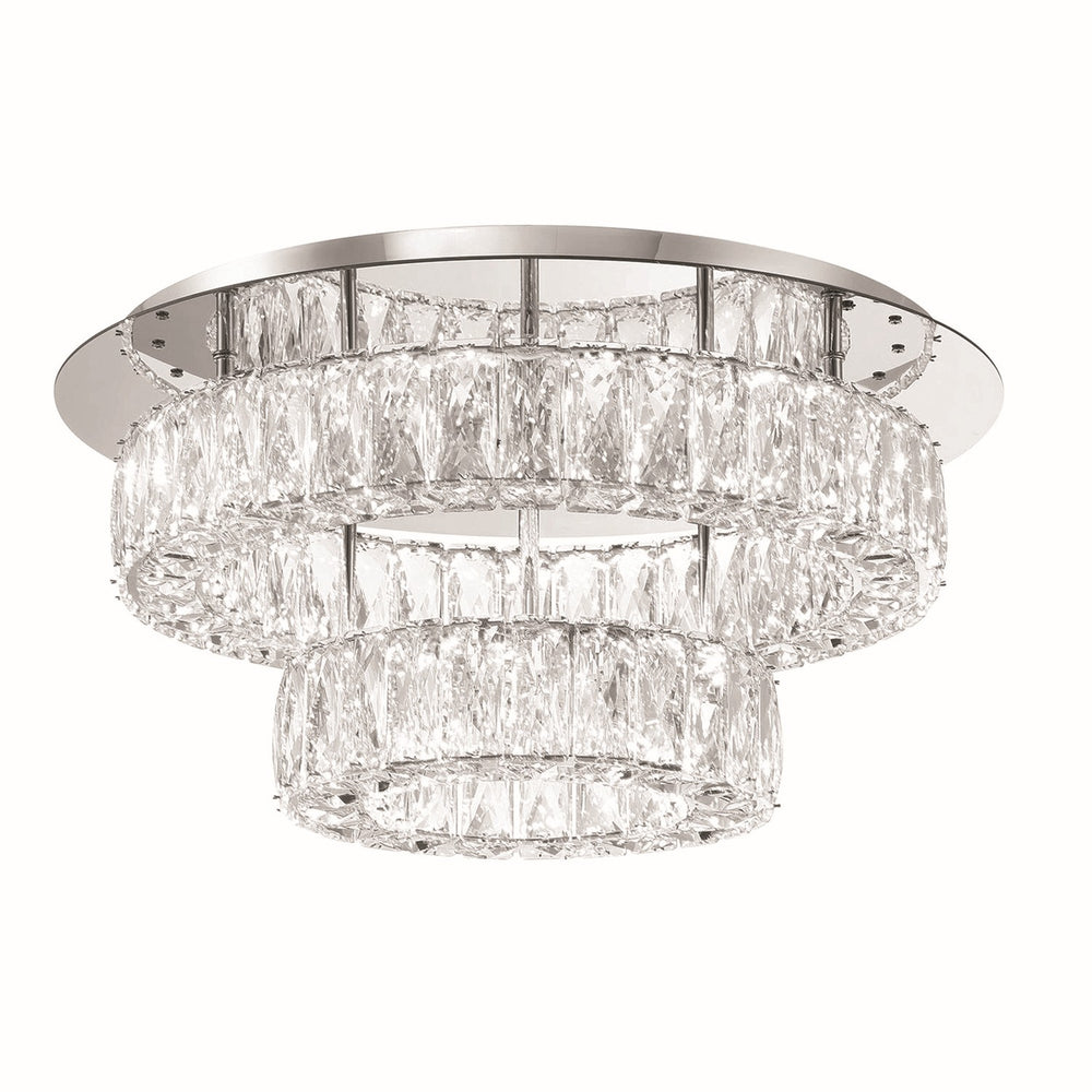 Crystorama - LED Flush Mount - Kinsley - Polished Chrome- Union Lighting Luminaires Decor