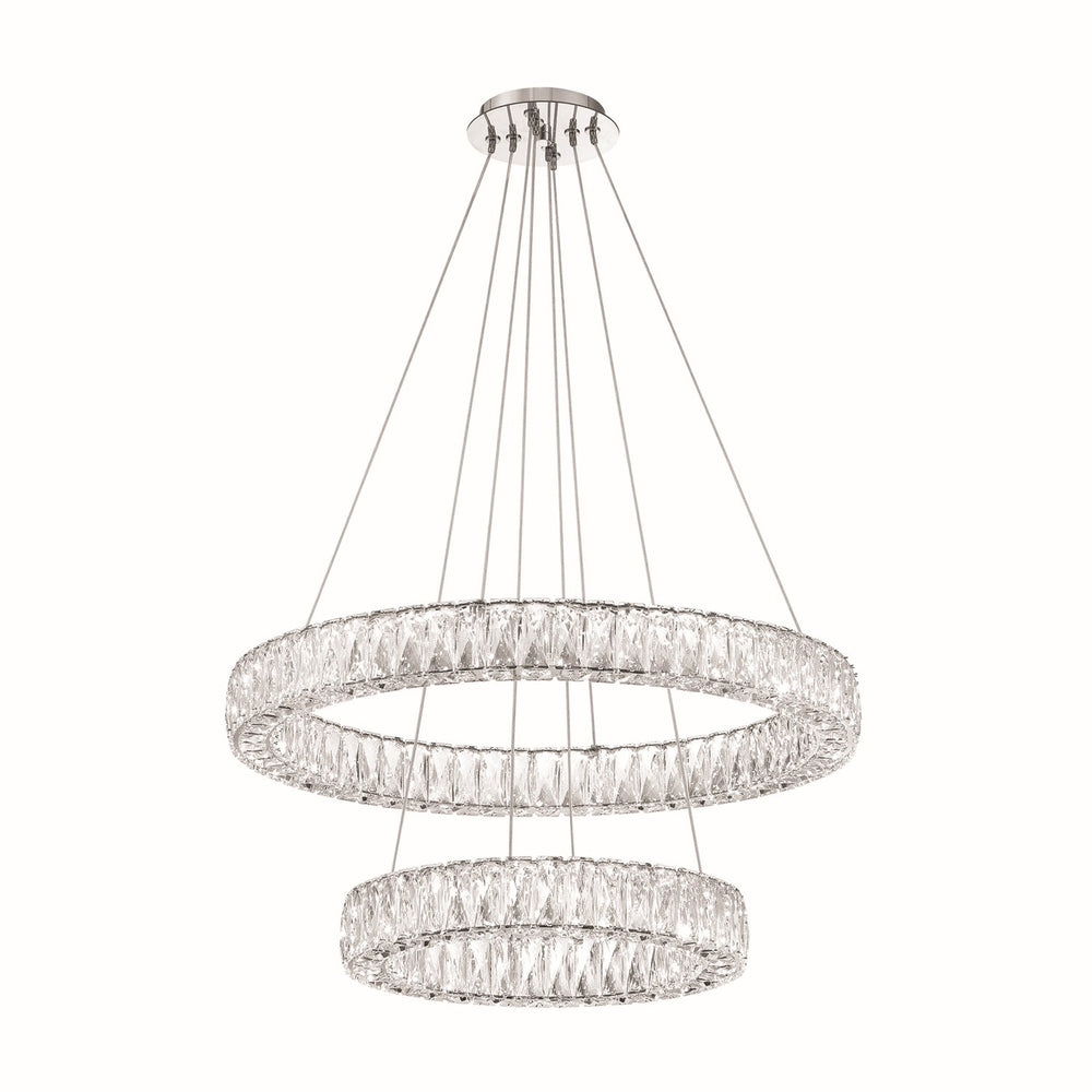 Crystorama - LED Chandelier - Kinsley - Polished Chrome- Union Lighting Luminaires Decor