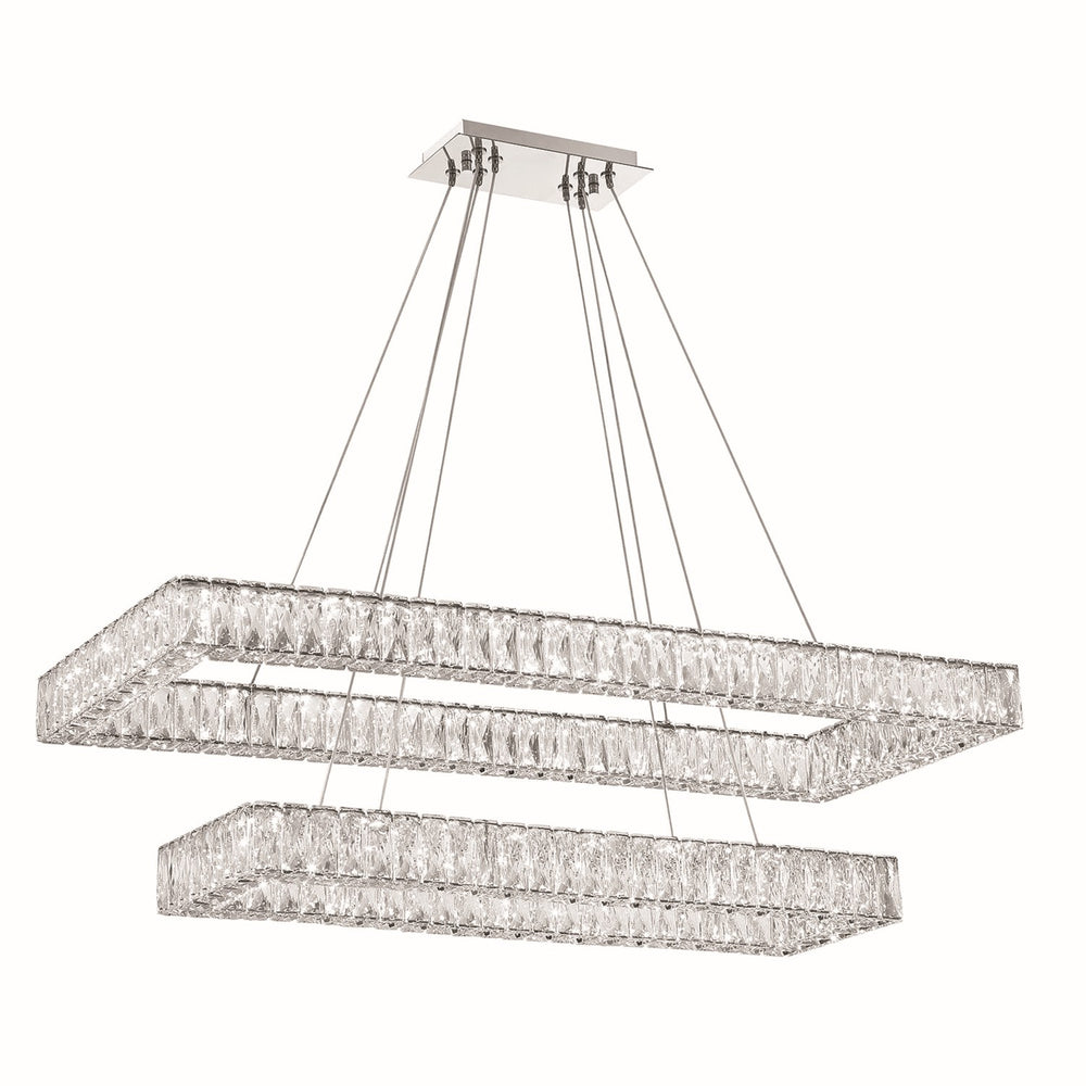 Crystorama - LED Chandelier - Kinsley - Polished Chrome- Union Lighting Luminaires Decor