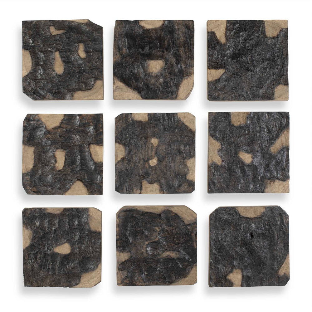 Uttermost - Wall Decor Set/9 - Ignite - Black And Natural- Union Lighting Luminaires Decor