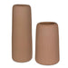 Uttermost - Vases, Set/2 - Ridge - Brown Ribbed- Union Lighting Luminaires Decor