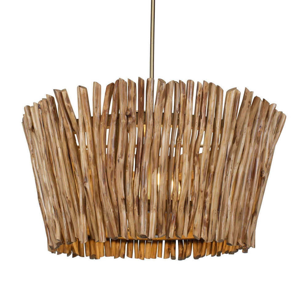 Uttermost - Four Light Chandelier - Rhea - Antique Brass- Union Lighting Luminaires Decor