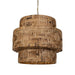 Uttermost - Four Light Pendant - Water Hyacinth - Antique Brass- Union Lighting Luminaires Decor
