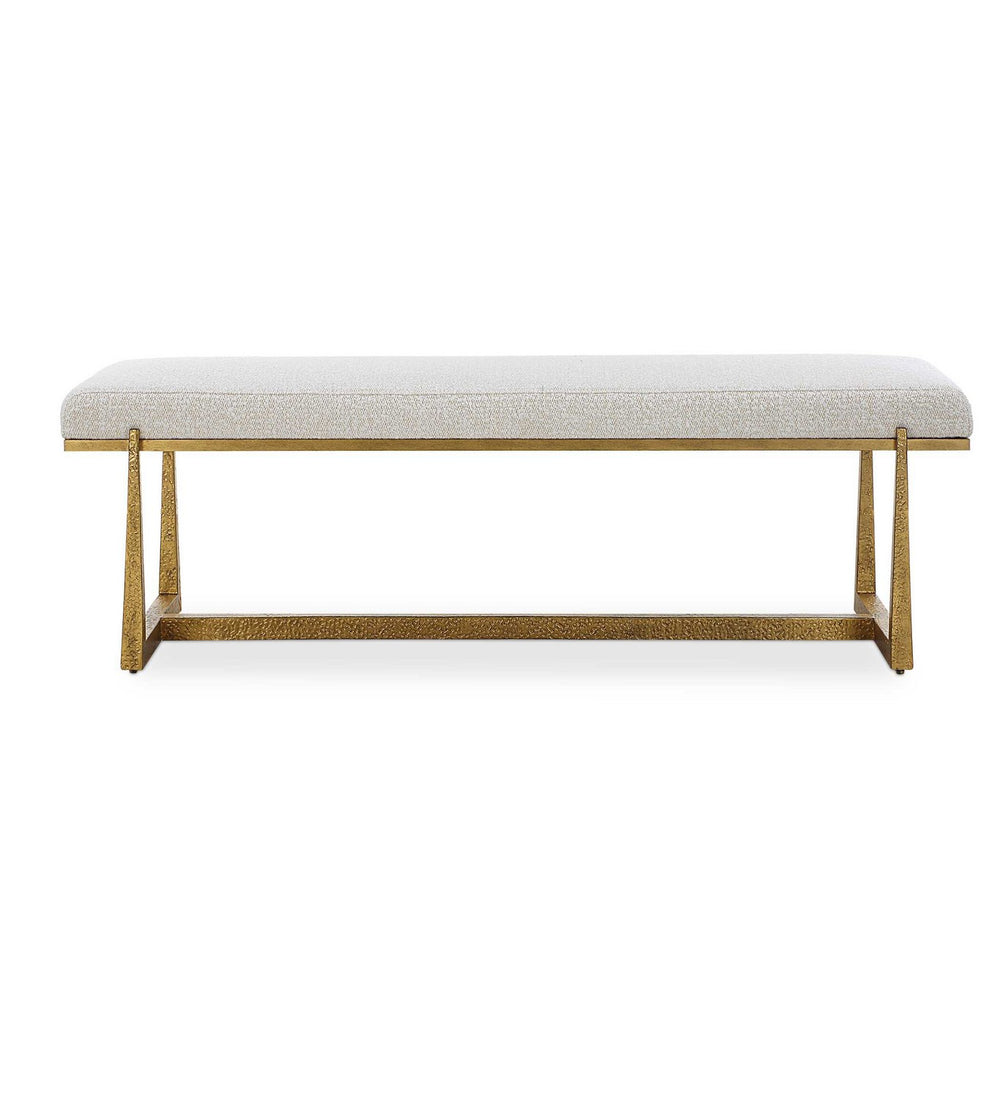 Uttermost - Bench - Midas - Antique Gold- Union Lighting Luminaires Decor