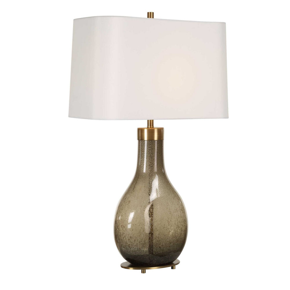 Uttermost - One Light Table Lamp - Shyla - Brushed Brass- Union Lighting Luminaires Decor
