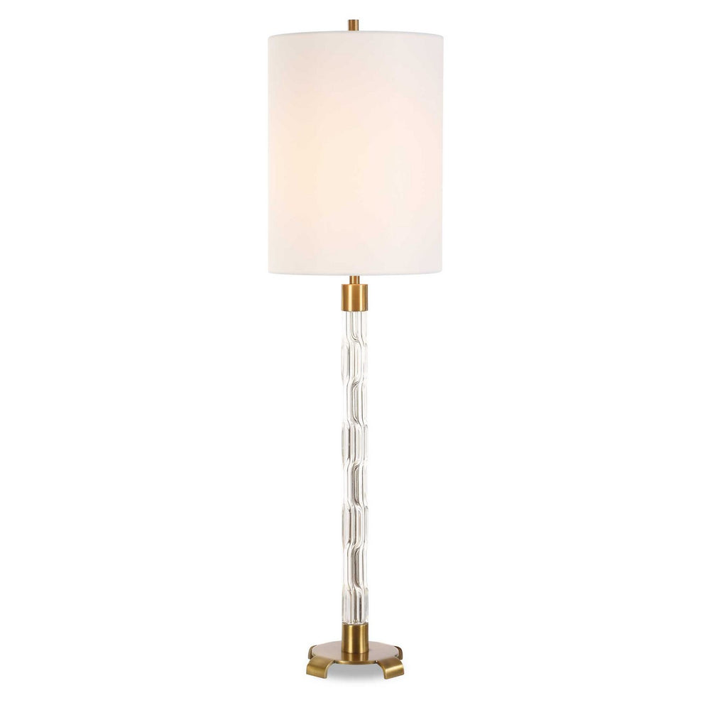 Uttermost - One Light Buffet Lamp - York - Antique Brass Plated- Union Lighting Luminaires Decor